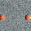 Grigo scuro - dots arancione