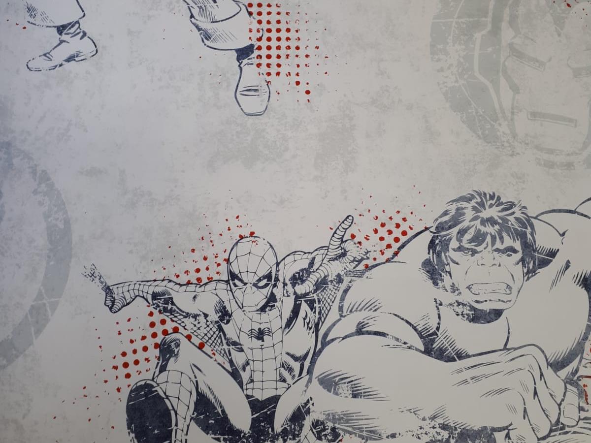 Collezione carta da parati Supereroi Marvel Tema Bambini Carta da parati Supereroi Marvel