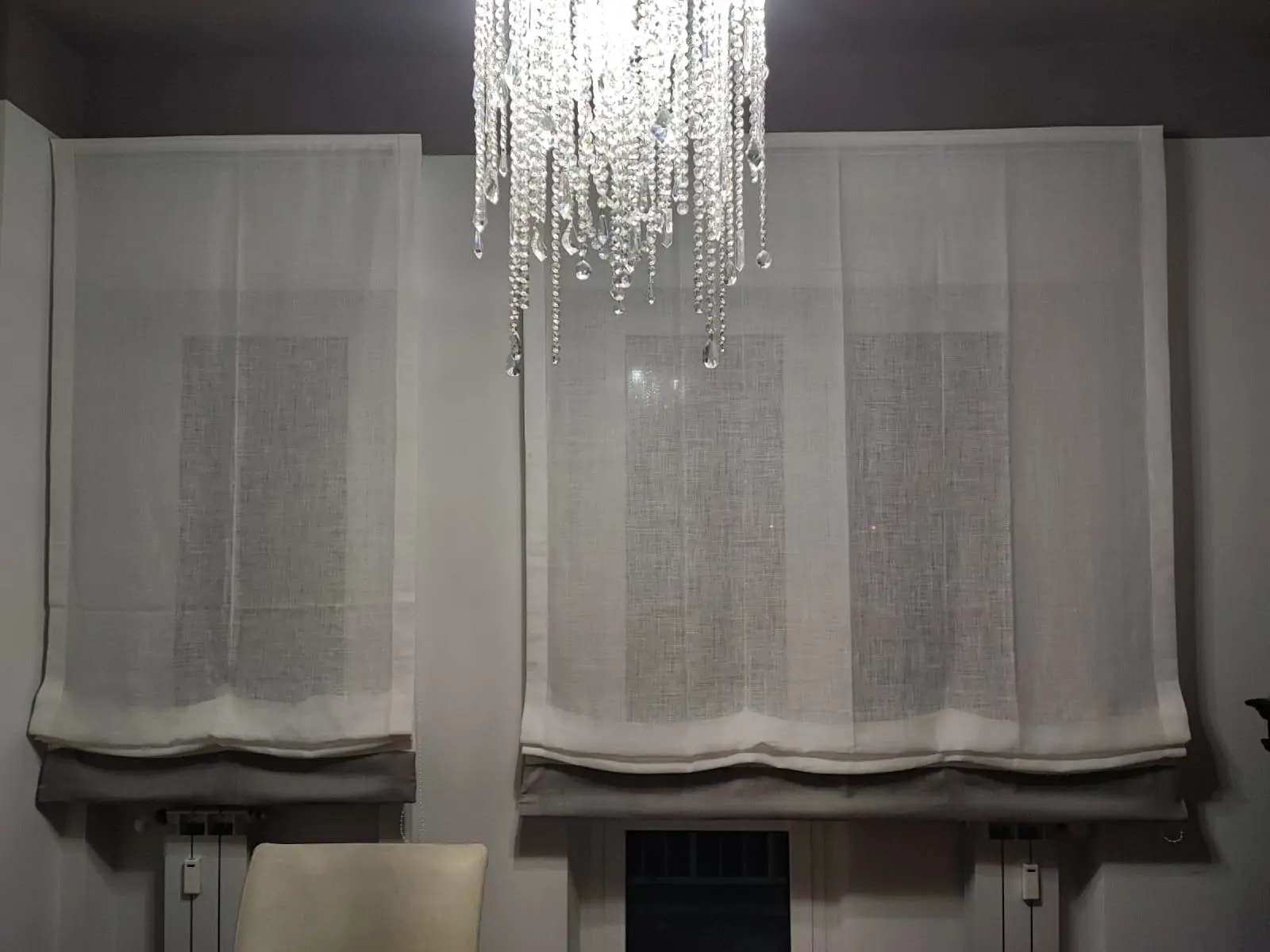 Tende a pacchetto con bordo a vista