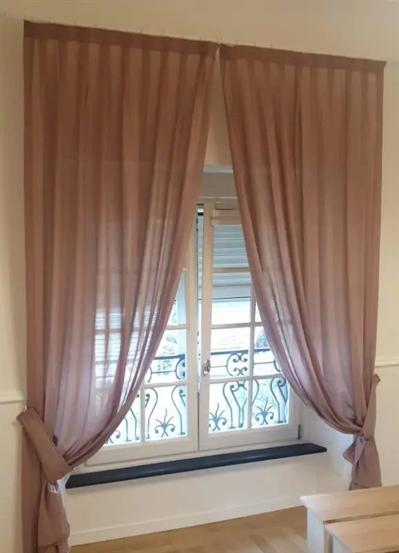 Tende arricciate con ambrasse