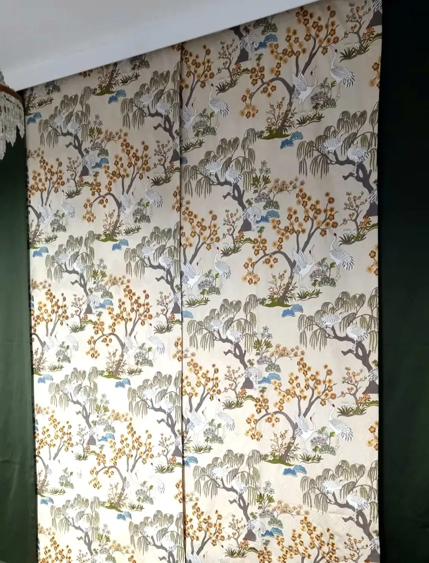 Tenda a pannelli ricamata Foresti Home