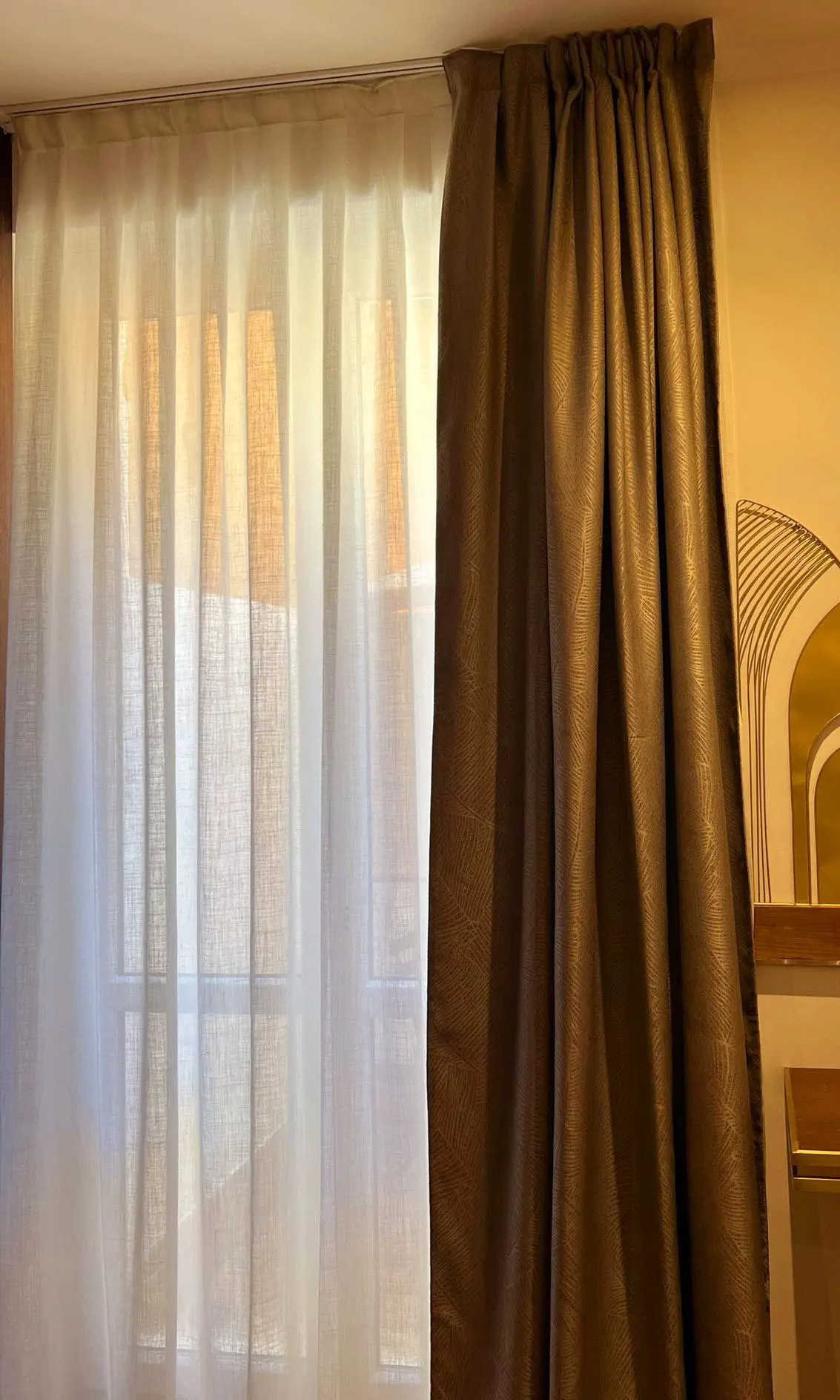 Tenda arricciata con doppio binario