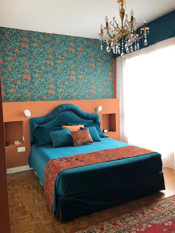 Velluto stampato The Venon e Velluto unito Foresti Home Collection